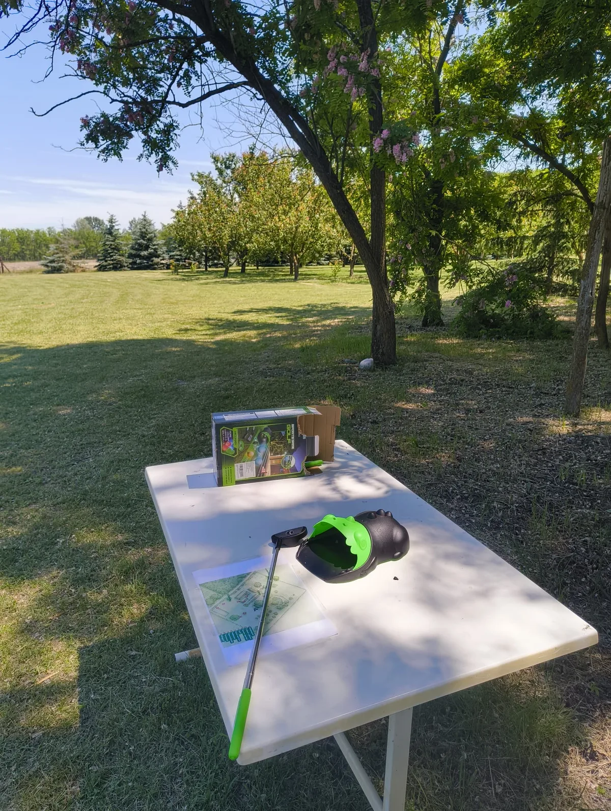 Vorbereitete Spielstation